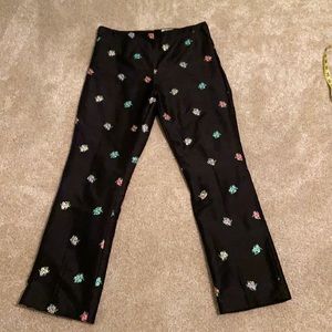 Lilly Pulitzer Embroidered Silk Pants
